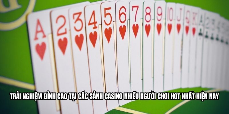 Trải nghiệm đỉnh cao tại các sảnh casino nhiều người chơi hot nhất hiện nay.